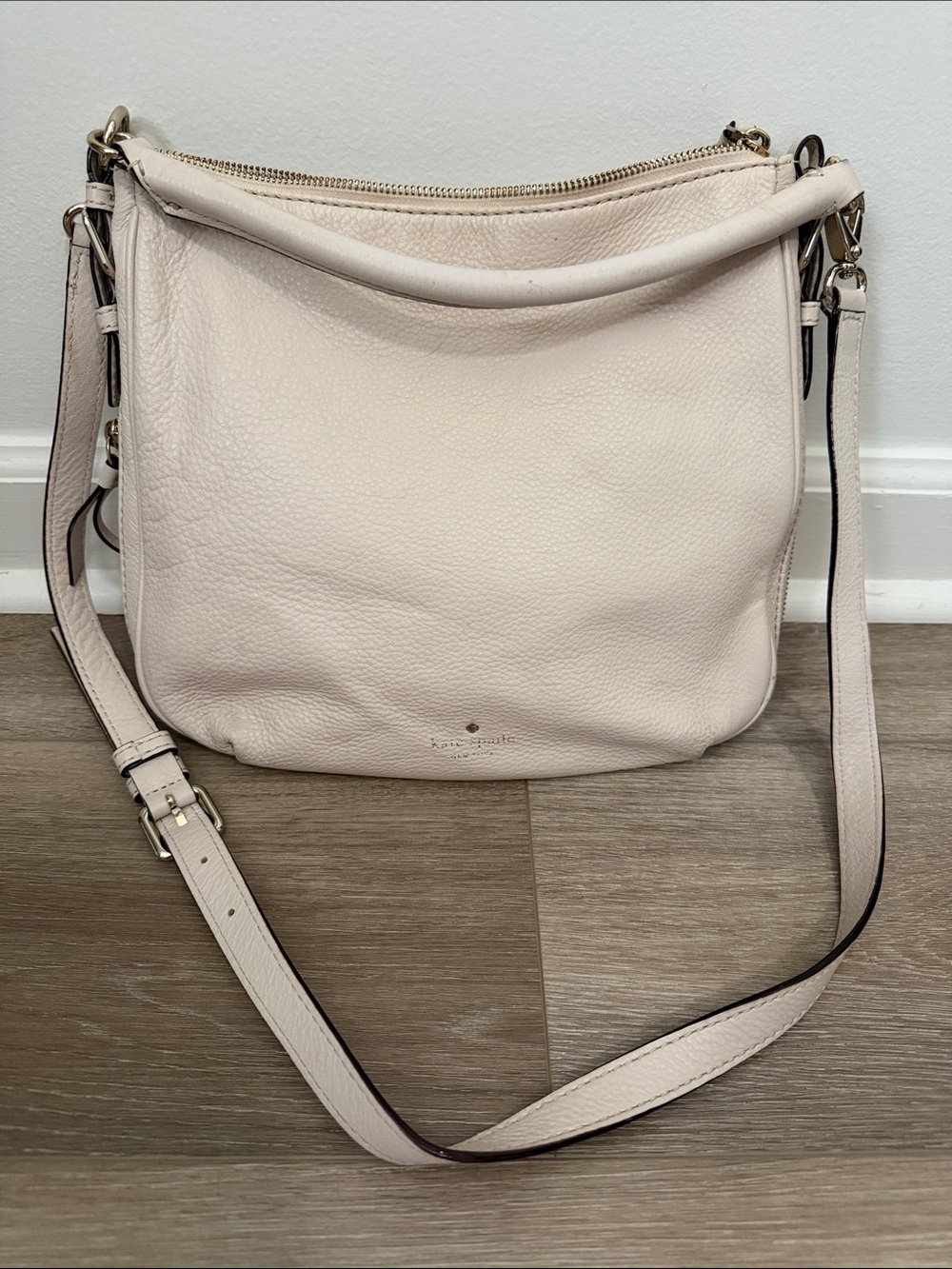 kate spade cream Pebbled Leather Shoulder & Crossbody Bag